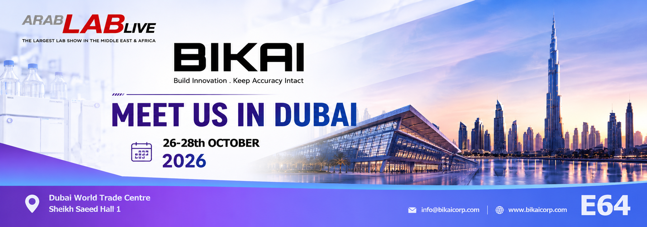 Meet BIKAI at ARABLAB LIVE 2026 in Dubai!